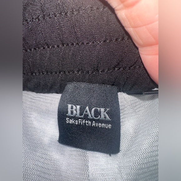 Saks Fifth Avenue Black Label Wide‎ Leg Pull On Lined  Trousers EUC Size S - Picture 5 of 8